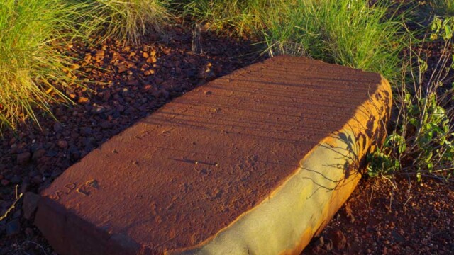Dorelite slab near the old ration camp