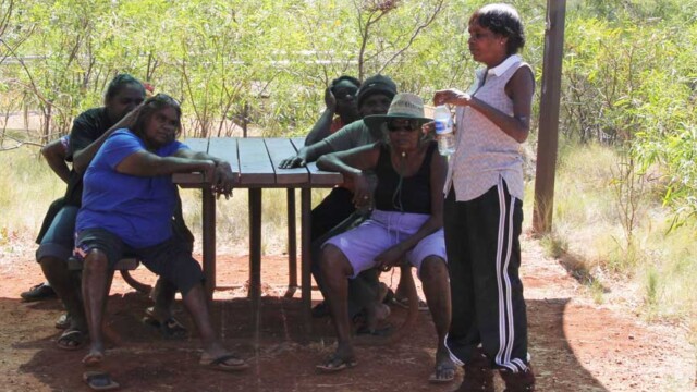 Ladies resting at Deep Reach