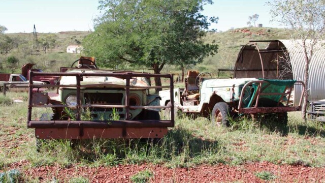Old camp vehicles