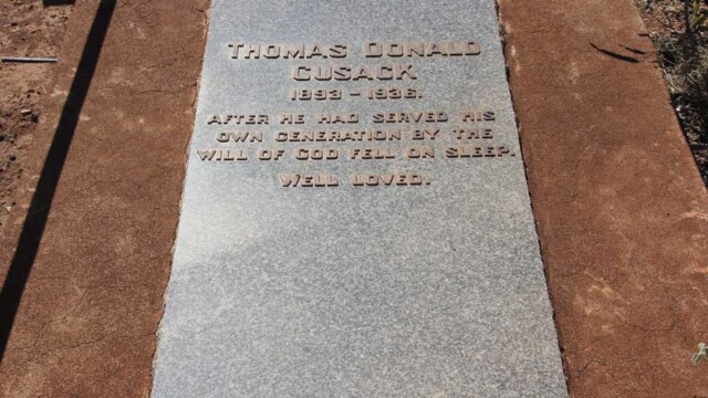 Thomas Cusack's Gravestone
