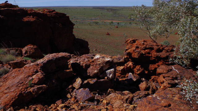 View North-East from the outcrop