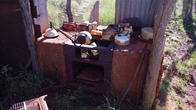 Camp kitchen at Mt Florence Homestead