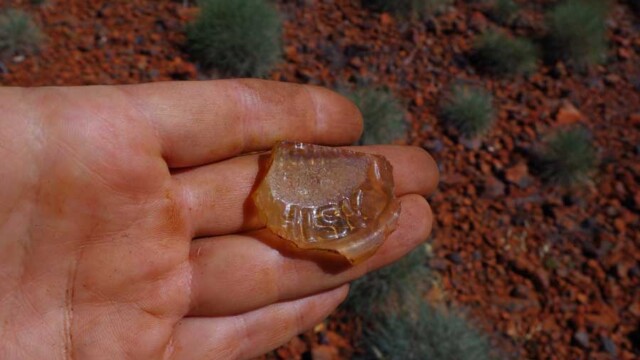 Whisky bottle fragment